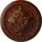 Ekena Millwork Acanthus Ceiling Medallion, Hand-Painted Burnished Mahogany Crackle, 11 3/8"OD x 2"P CM11ACBMC - alternate 1